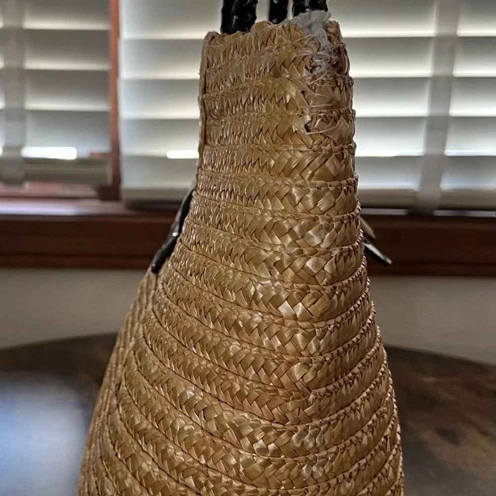 Straw shoulder handbag with starfish accent - Picture 11 of 15